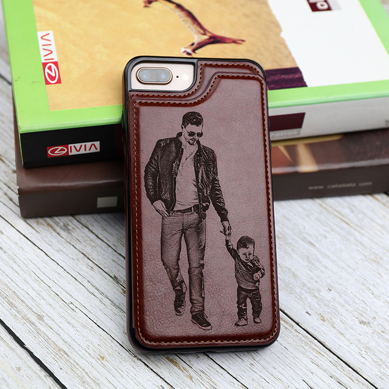 Customized mobile phone protective holster insert card back cover all-inclusive edge