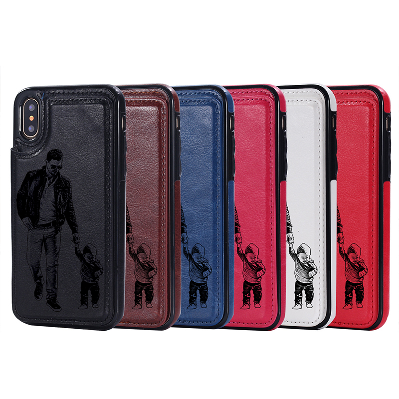 Customized mobile phone protective holster insert card back cover all-inclusive edge