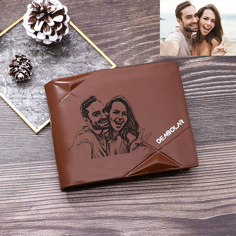 Personalized photo multi-card wallet