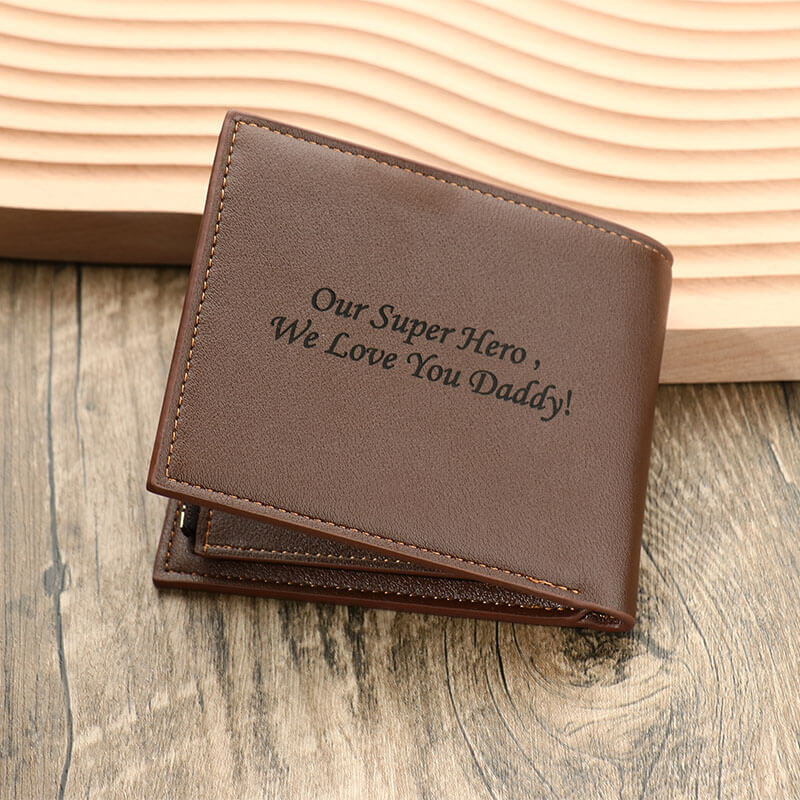 Personalized dad family name wallet