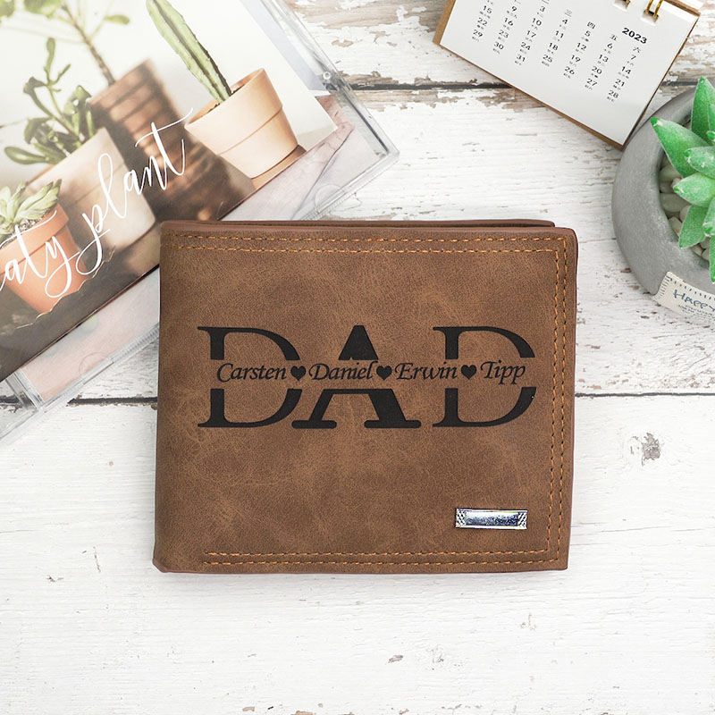 Personalized dad name wallet