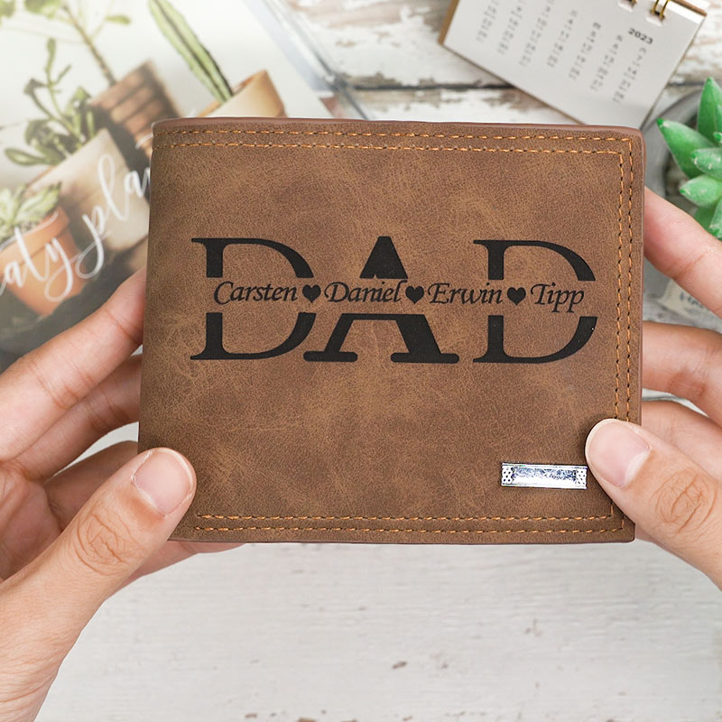 Personalized dad name wallet