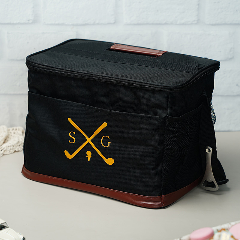 Personalized golf themed cooler