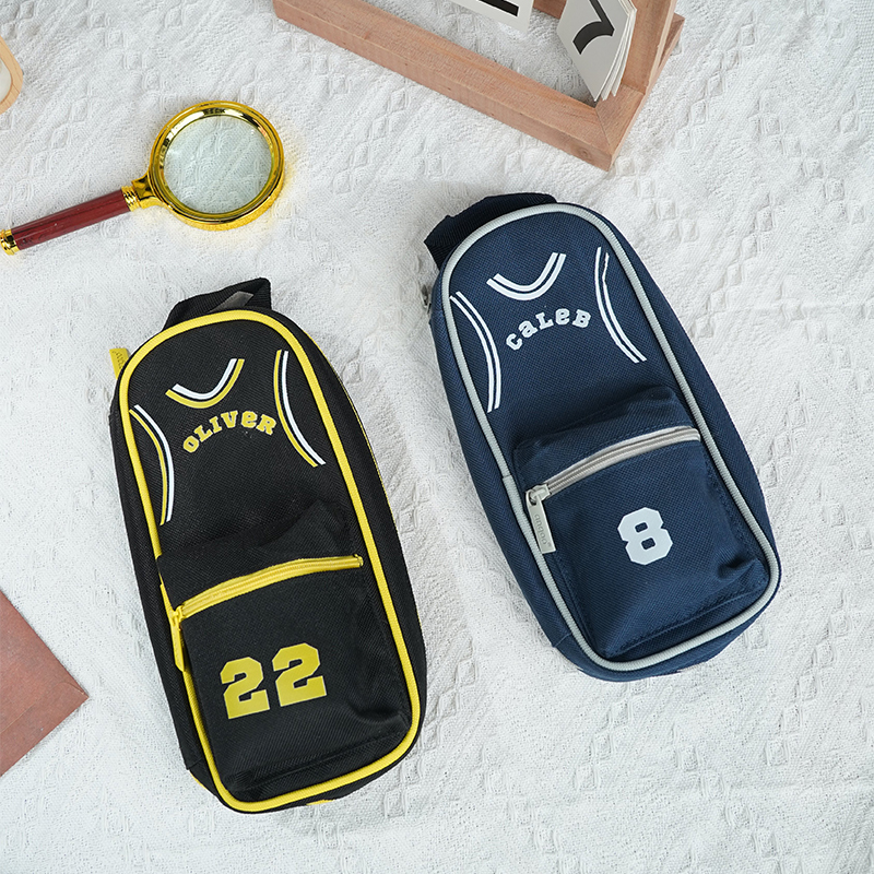 Personalized customized sports school bag and pencil case