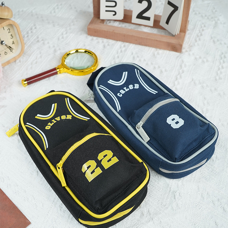 Personalized customized sports school bag and pencil case