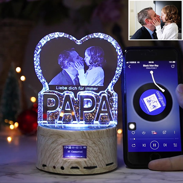 PAPA Gift - Custom Bluetooth Musical Night Lamp