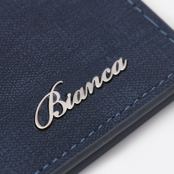 Personalized Name Men's Wallet Blue