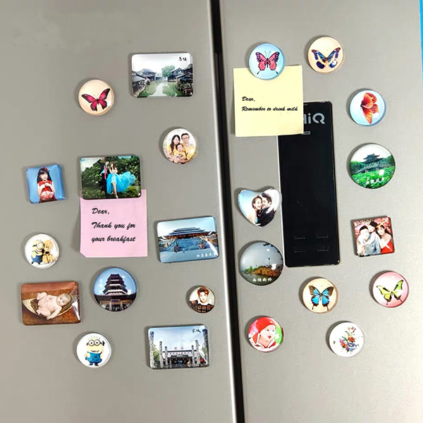 Personalized photo crystal magnet refrigerator sticker