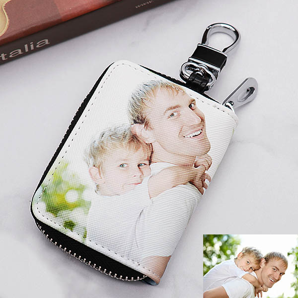 Personalized Photo Leather Key Pack