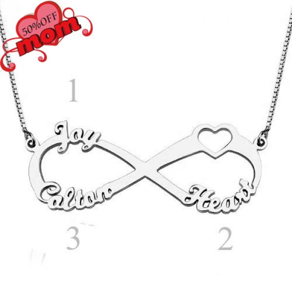 Heart Infinity Name Necklace