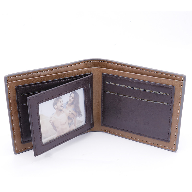 Personalized Leather Tri-fold Zip Wallet