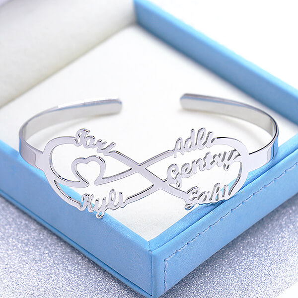 Personalized Infinity Up to 6 Names Bracelet